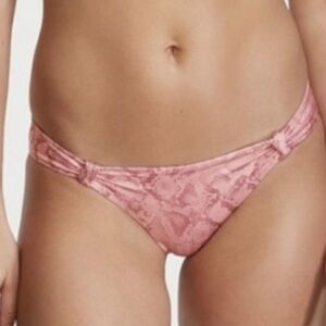 Victoria's Secret Pink Snake Print Bikini Bottom